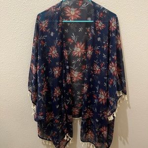 1X flowy kimono/cover up